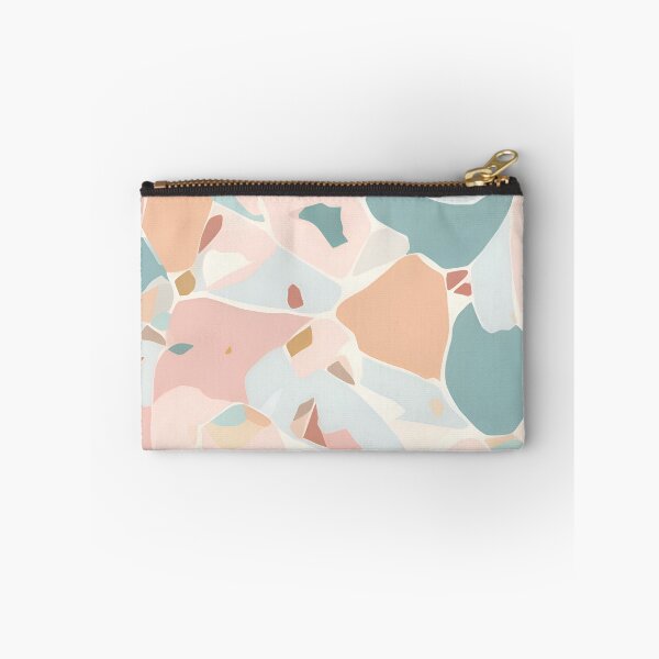 Aperçu de l'œuvre Motif Terrazzo rose pastel, minimaliste et sans couture, généré par l'IA créée et vendue par drawerwalker.