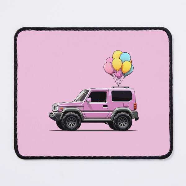 Artikelvorschau, Niedlicher rosa Jimny mit Geburtstagsballons entworfen und verkauft von stoicjimny.