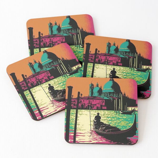 Item preview, Pop art Venice Landscape Gondola, sea, sunset designed and sold by VeronicArt85.