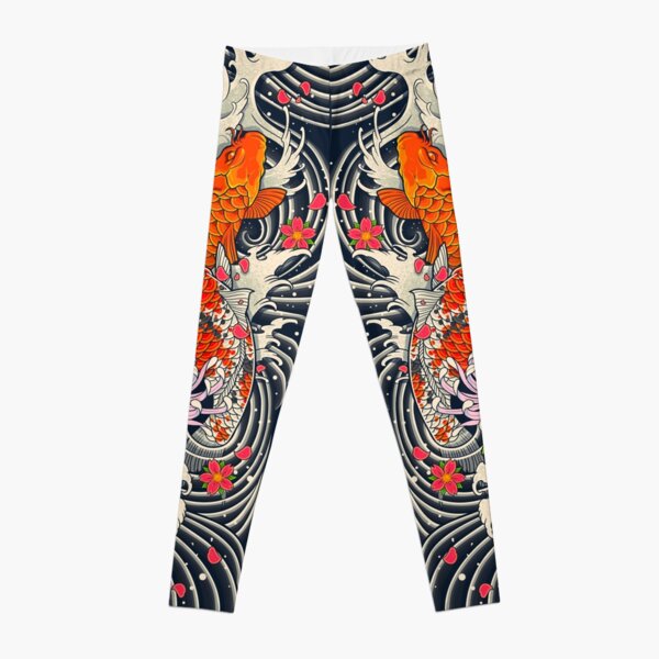 Koi Fish Pond Leggings