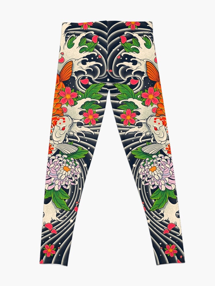 Alternate view of Koi Fish Pond Leggings