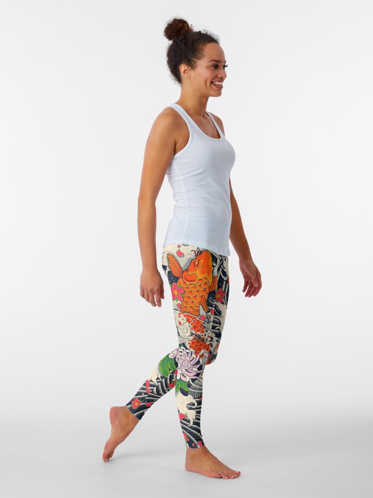 Alternate view of Koi Fish Pond Leggings