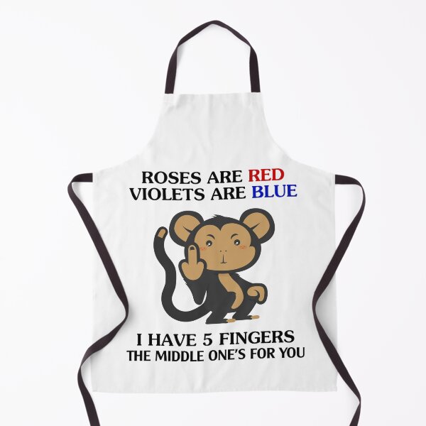 Item preview, Monkey Roses are red violets are blue middle finger designed and sold by smallcatvn.