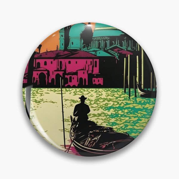 Item preview, Pop art Venice Landscape Gondola, sea, sunset designed and sold by VeronicArt85.