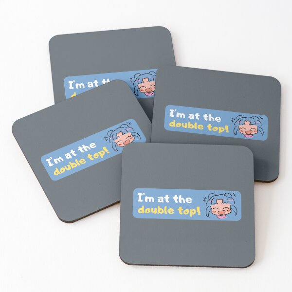 Item preview, I'm at the double top illustration for traders blue background designed and sold by mliotard.