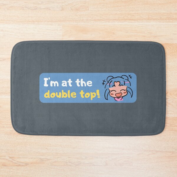 Item preview, I'm at the double top illustration for traders blue background designed and sold by mliotard.