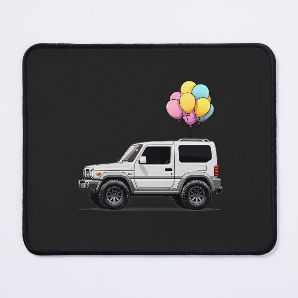 Item preview, Cute White Jimny with Birthday Balloons designed and sold by stoicjimny.