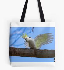 Sulphur Crested Cockatoo with Attitude Tote Bag