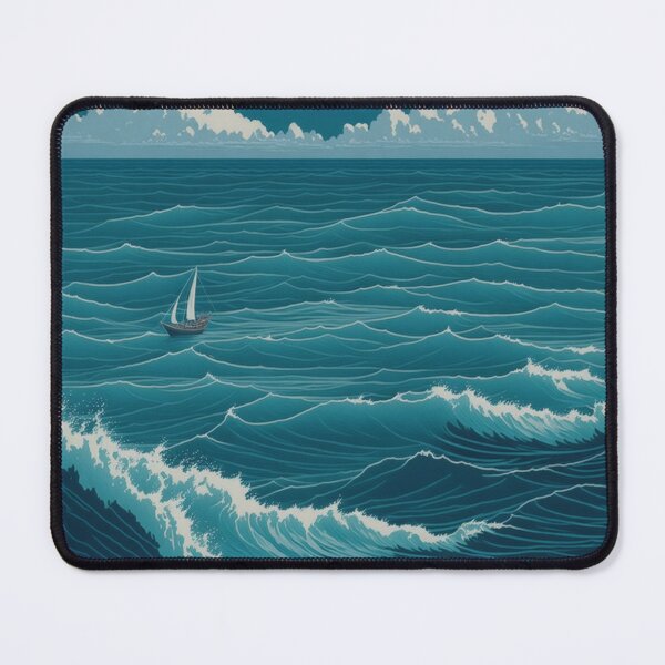 Item preview, Serene Horizons: A Tranquil Seascape Poster| ocean poster| ocean sticker| sea poster designed and sold by RedArtG09.