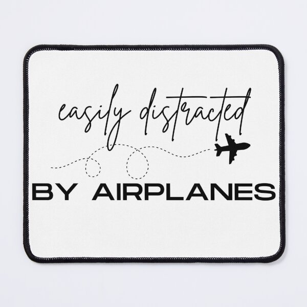 Item preview, easily distracted by airplanes retro pilot flight attendant cabin crew flight crew aviation lover designed and sold by AviationArtists.