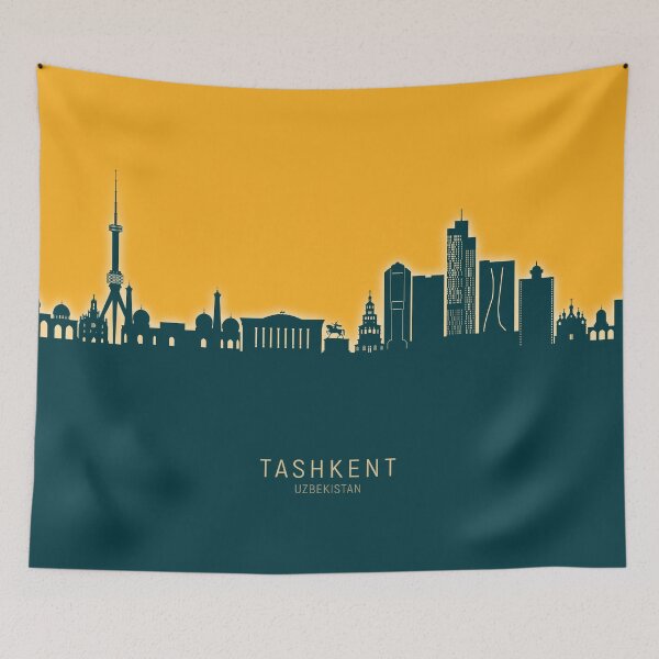 Item preview, Tashkent Uzbekistan Skyline designed and sold by ArtPrints.