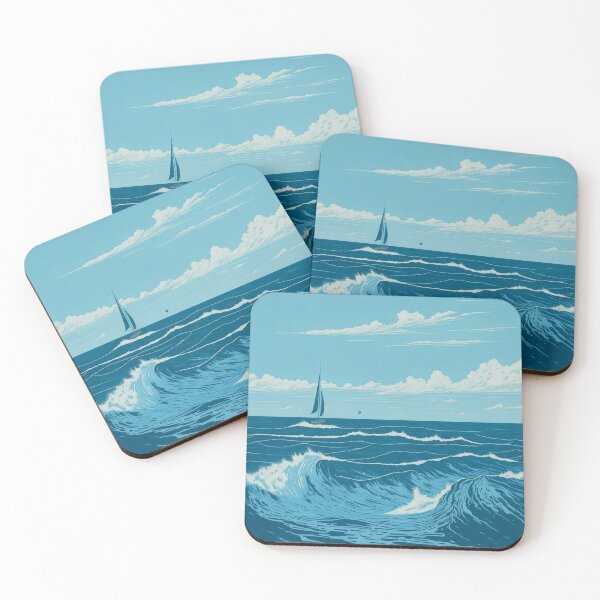 Artikelvorschau, Tranquil Waters: Serene Seascapes Brought to Life| ocean poster| sea poster entworfen und verkauft von RedArtG09.