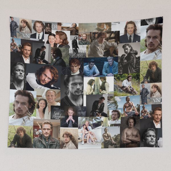 Item preview, Sam Heughan Abstract Collage designed and sold by GoghGetta.