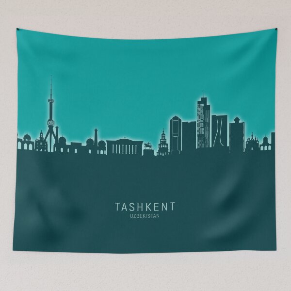 Item preview, Tashkent Uzbekistan Skyline designed and sold by ArtPrints.