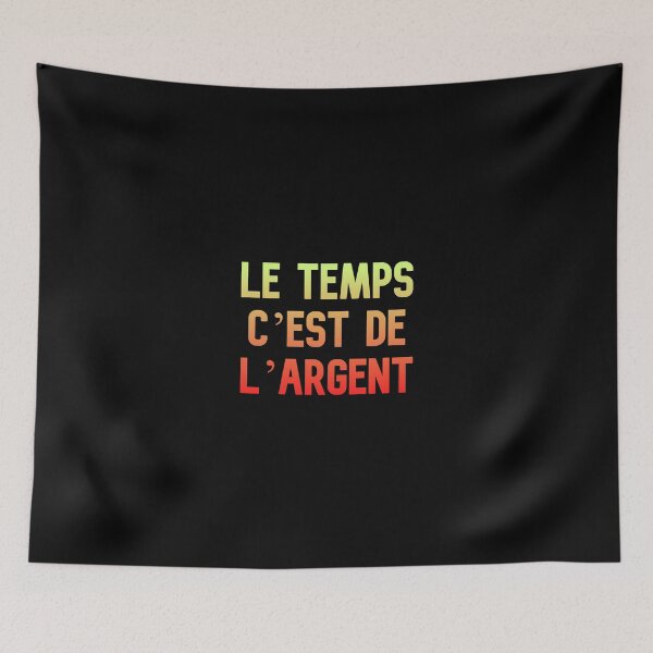 Aperçu de l'œuvre Le temps c'est de l'argent, Funny Cool Best color art créée et vendue par artdragongift 15.