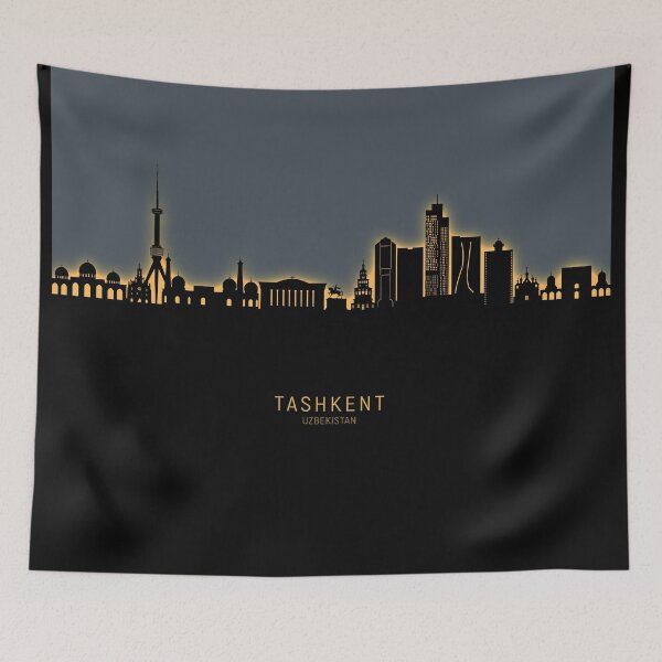 Item preview, Tashkent Uzbekistan Skyline designed and sold by ArtPrints.