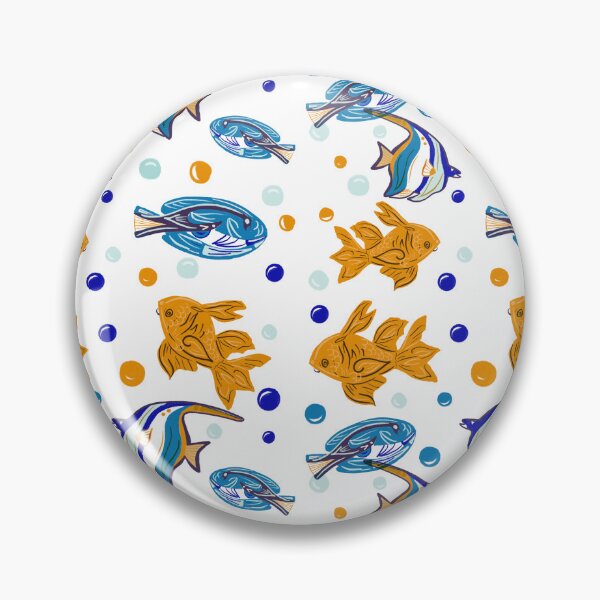 Item preview, Orange blue marine fish designed and sold by PritiRawtoo.