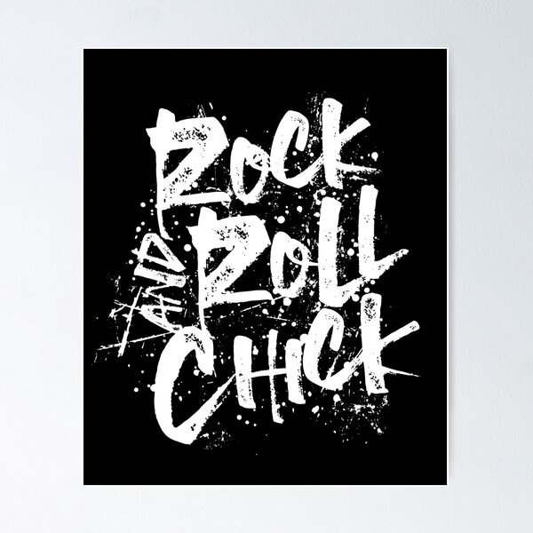 Item preview, Rock And Roll Chick Grunge Graffiti Splatter designed and sold by SunnyStreet.