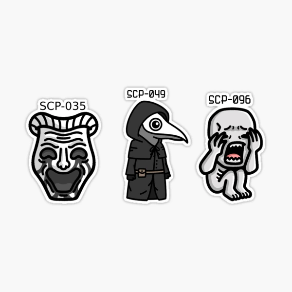 Skrunkle SCP 049 and 035 Stickers -  Norway