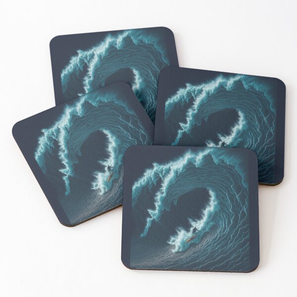 Item preview, Crashing Waves: Vibrant AI-Generated Artwork Depicting the Energy of the Ocean designed and sold by RedArtG09.