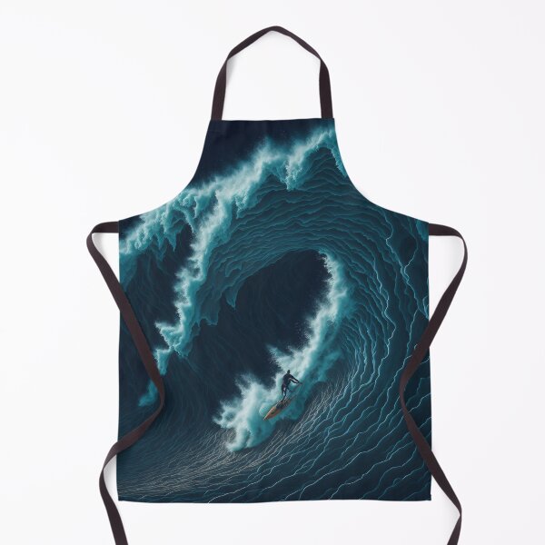 Item preview, Crashing Waves: Vibrant AI-Generated Artwork Depicting the Energy of the Ocean designed and sold by RedArtG09.