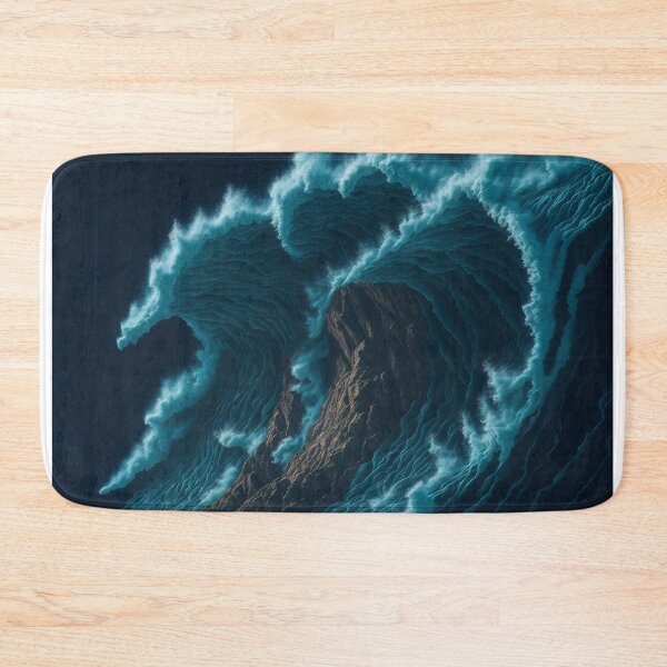 Item preview, Ocean Symphony: AI-Generated Poster Showcasing the Dynamic Movement of Waves designed and sold by RedArtG09.
