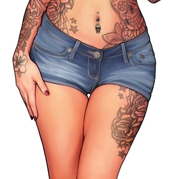 "tattooed pinup" Sticker by jocachi | Redbubble