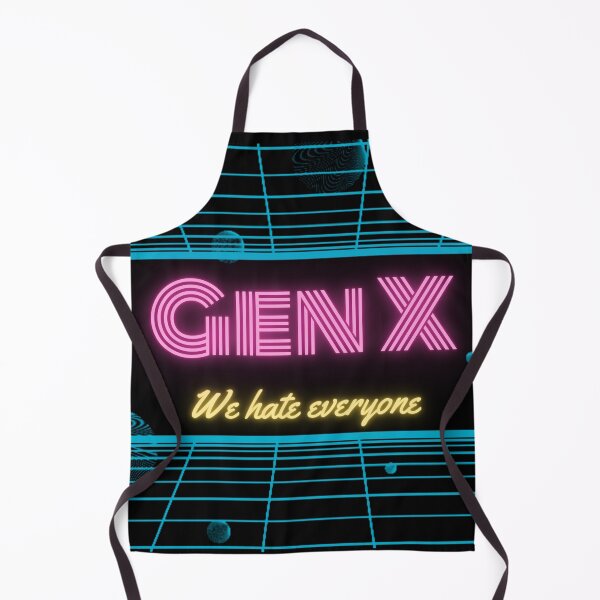 Item preview, Gen X - We Hate Everyone retro 80s neon design designed and sold by aliveinmiddle.