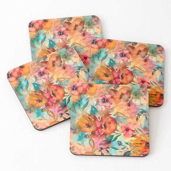 Item preview, Bouquet Of Vibrant Flowers Watercolor Floral Patterns designed and sold by Wonder Of Light.