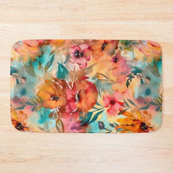 Item preview, Bouquet Of Vibrant Flowers Watercolor Floral Patterns designed and sold by Wonder Of Light.