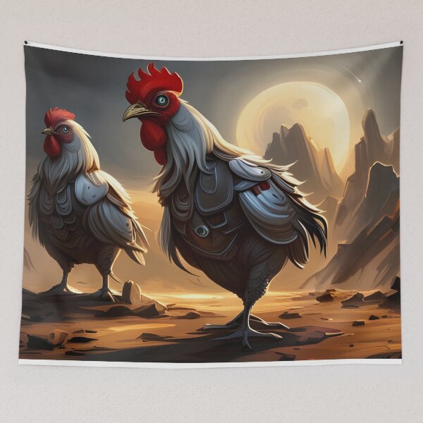 Item preview, Alien Robot Roosters designed and sold by Arc1.