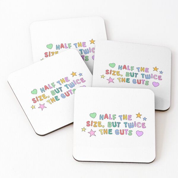 Item preview, Half The Size, Twice The Guts Rainbow Typography designed and sold by stoicjimny.
