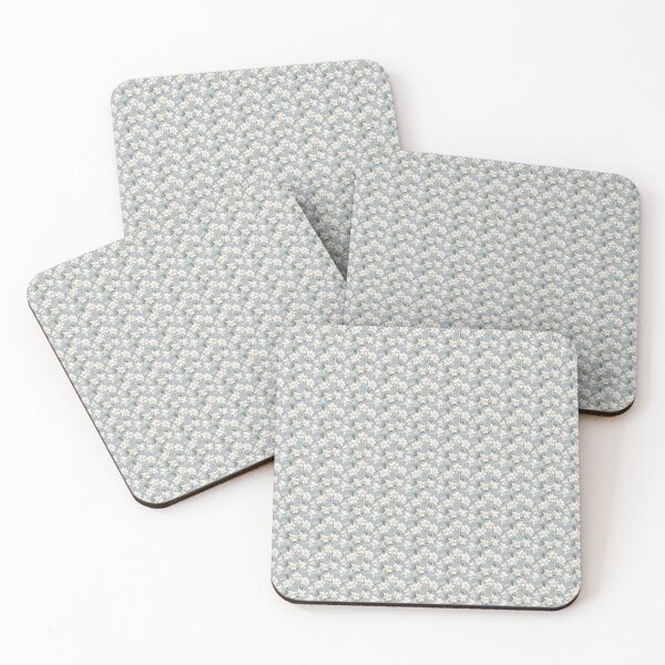 Item preview, White Daffodil Pattern on Gray Background 3 designed and sold by ArtfulAda.