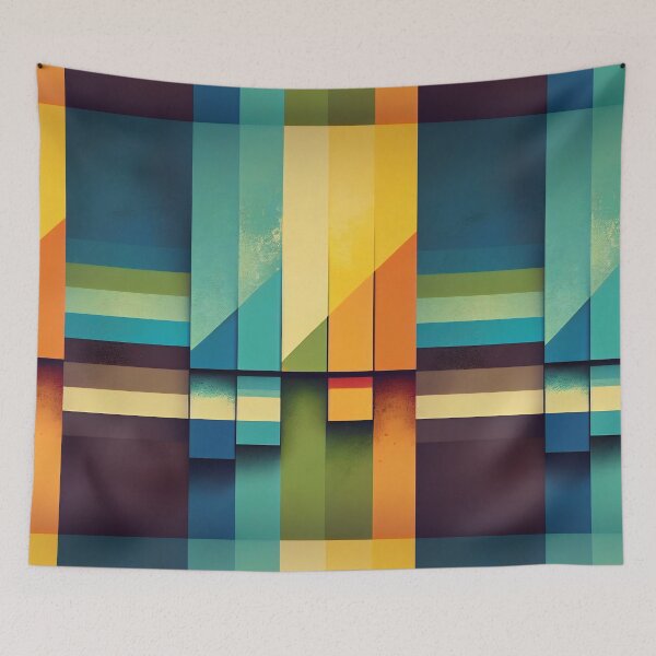 Item preview, 70's Inspired Blue and Brown Striped Pattern designed and sold by cgroenewald.