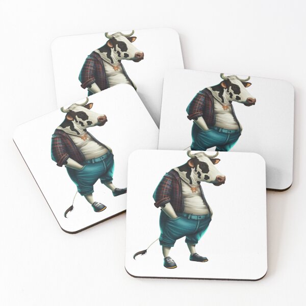 Item preview, Hipster Cow V6 designed and sold by HipsterAnimals.