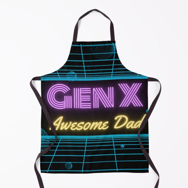 Item preview, Gen X Awesome Dad retro 80s neon design designed and sold by aliveinmiddle.