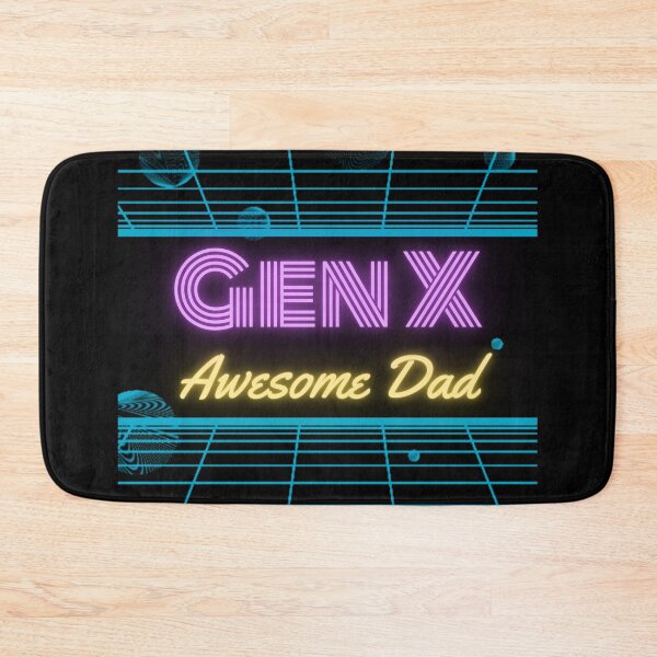 Item preview, Gen X Awesome Dad retro 80s neon design designed and sold by aliveinmiddle.