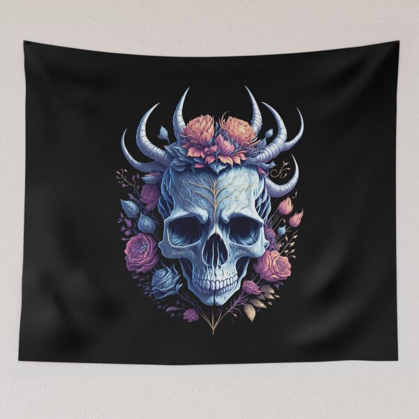 Item preview, Skull 'n' Roses designed and sold by Seljomoon.