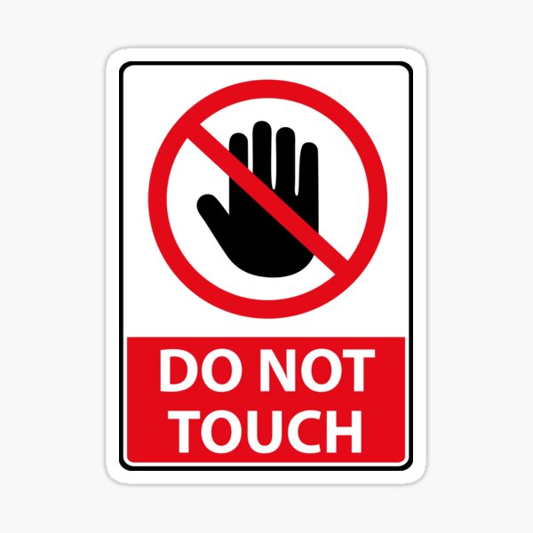 Item preview, Do Not Touch Symbol designed and sold by origoo.