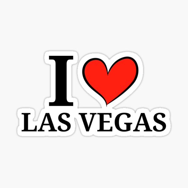 I heart las vegas' Sticker