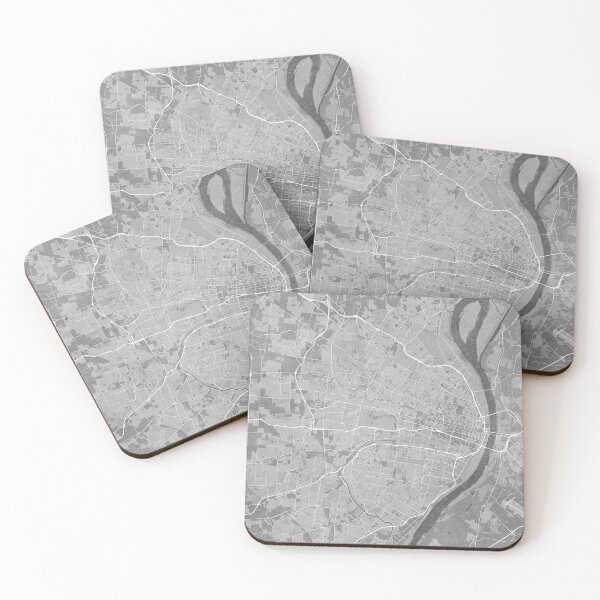 Item preview, Map of St. Louis (MO, USA) in gray vintage style designed and sold by blursbyai.
