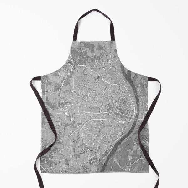 Item preview, Map of St. Louis (MO, USA) in gray vintage style designed and sold by blursbyai.