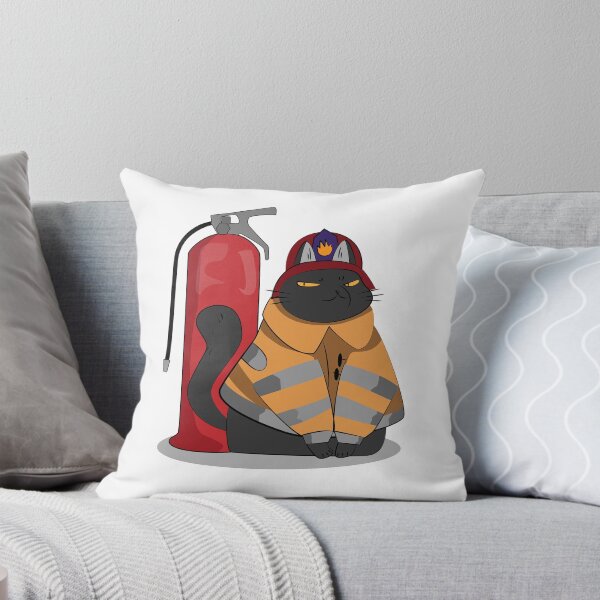 Item preview, firefighter cat designed and sold by Artgaus1.