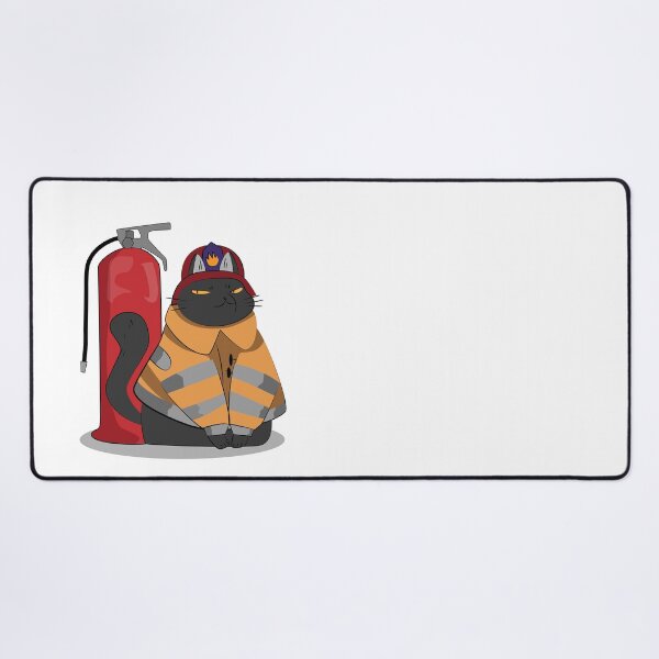 Item preview, firefighter cat designed and sold by Artgaus1.