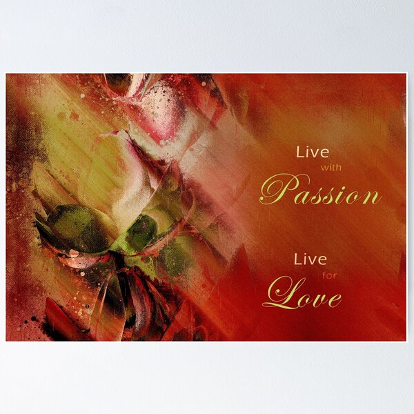 Item preview, Live with Passion Live for Love designed and sold by Aimelle.