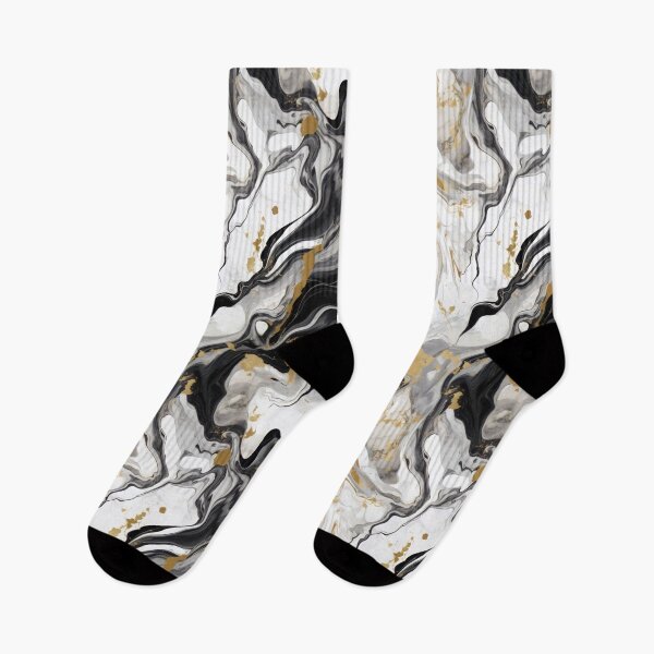 Item preview, Marble Elegance: White Black and Gold Abstract Design designed and sold by OgiPrintShop.
