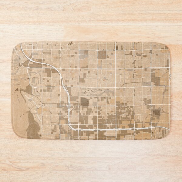 Item preview, Map of Spring Valley (NV, USA) in sepia vintage style designed and sold by blursbyai.