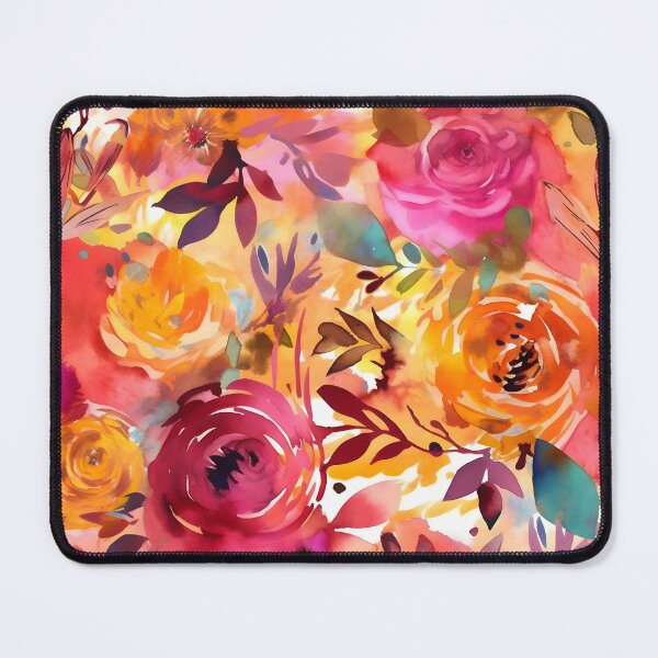 Item preview, Bouquet Of Vibrant Flowers Watercolor Floral Patterns designed and sold by Wonder Of Light.