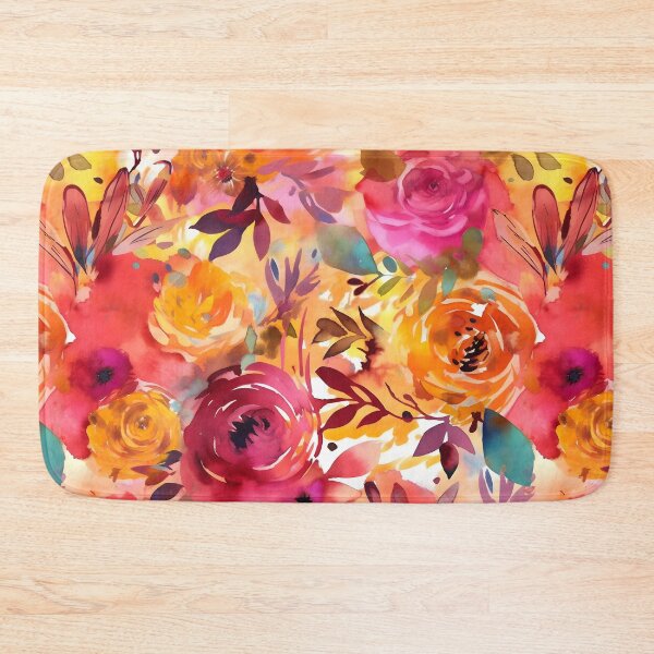Item preview, Bouquet Of Vibrant Flowers Watercolor Floral Patterns designed and sold by Wonder Of Light.
