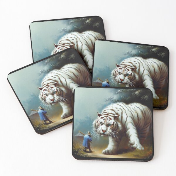 Item preview, Chinese White Tiger (9) designed and sold by CrankyOldDude.